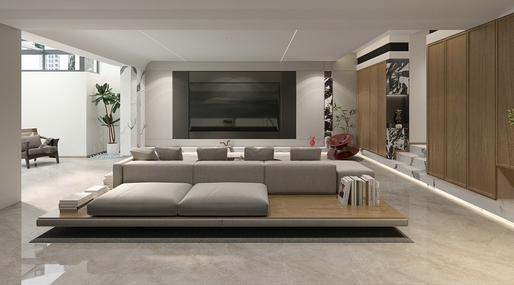 皇室米灰效果圖